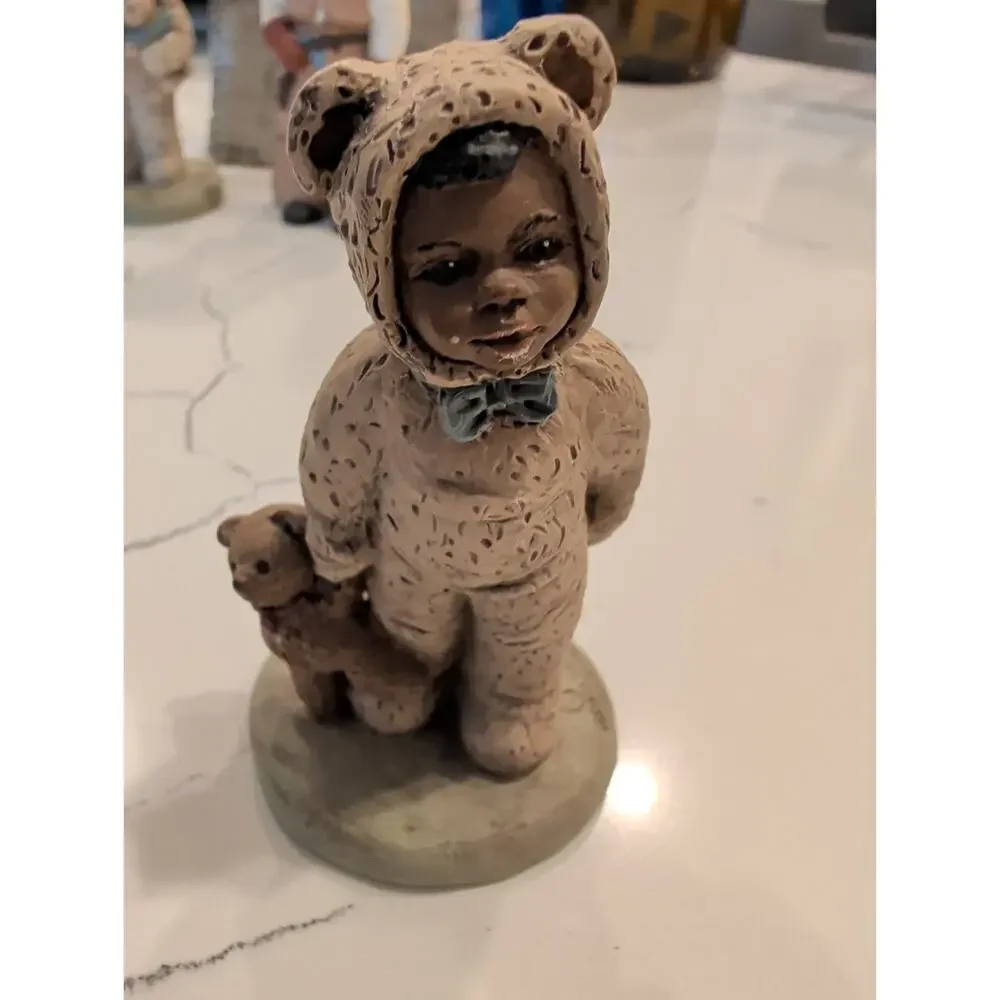 Lot of 6 Vintage All God's Children Figurines Martha Holcombe Black Americana...